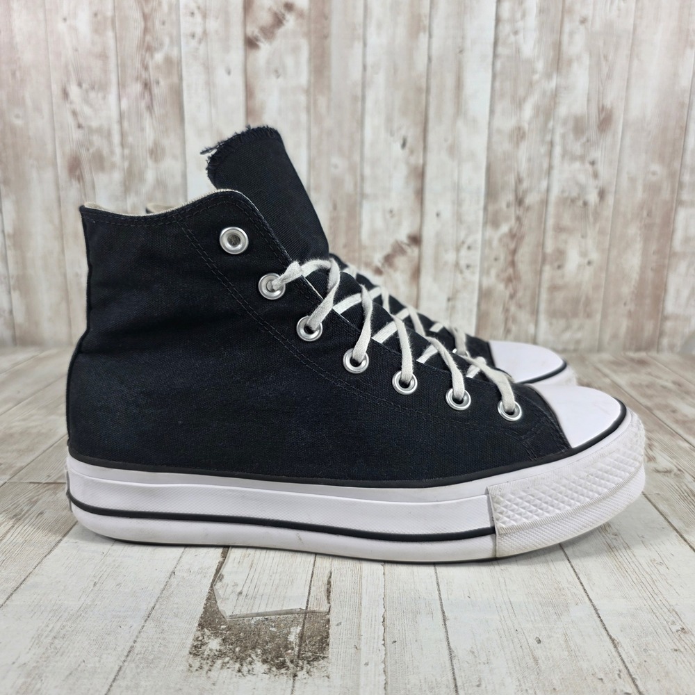 Converse Chuck Taylor All Star Lift High Top‎ Black Platform Sneakers 560845F 9W